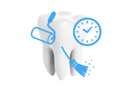 歯の掃除のイメージ