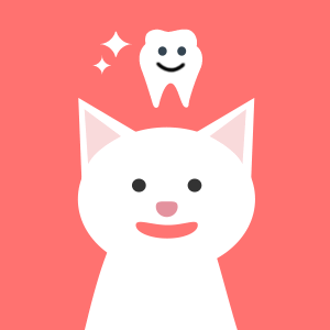 歯と白猫